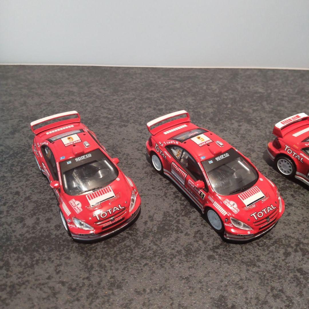 シーエムズ　1/64 プジョー　ラリーカー　ミニカー5台セット