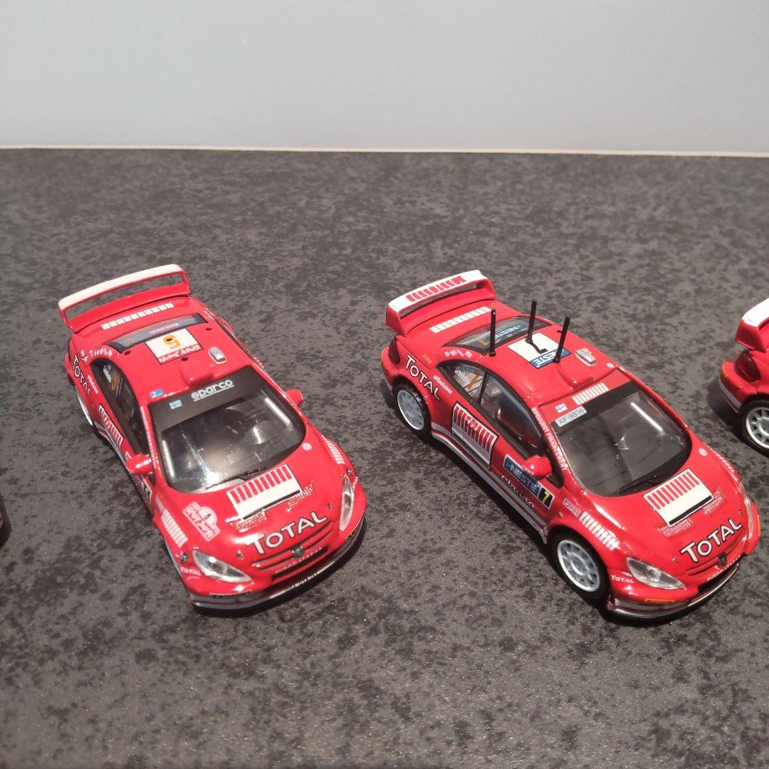 シーエムズ　1/64 プジョー　ラリーカー　ミニカー5台セット