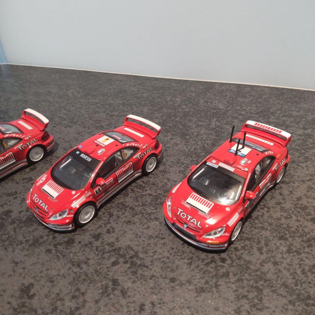 シーエムズ　1/64 プジョー　ラリーカー　ミニカー5台セット