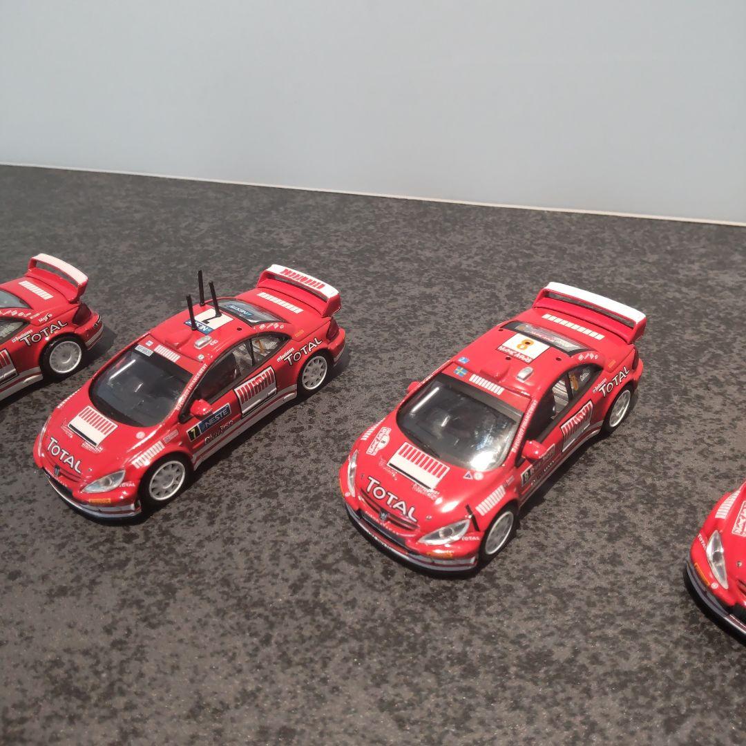 シーエムズ　1/64 プジョー　ラリーカー　ミニカー5台セット