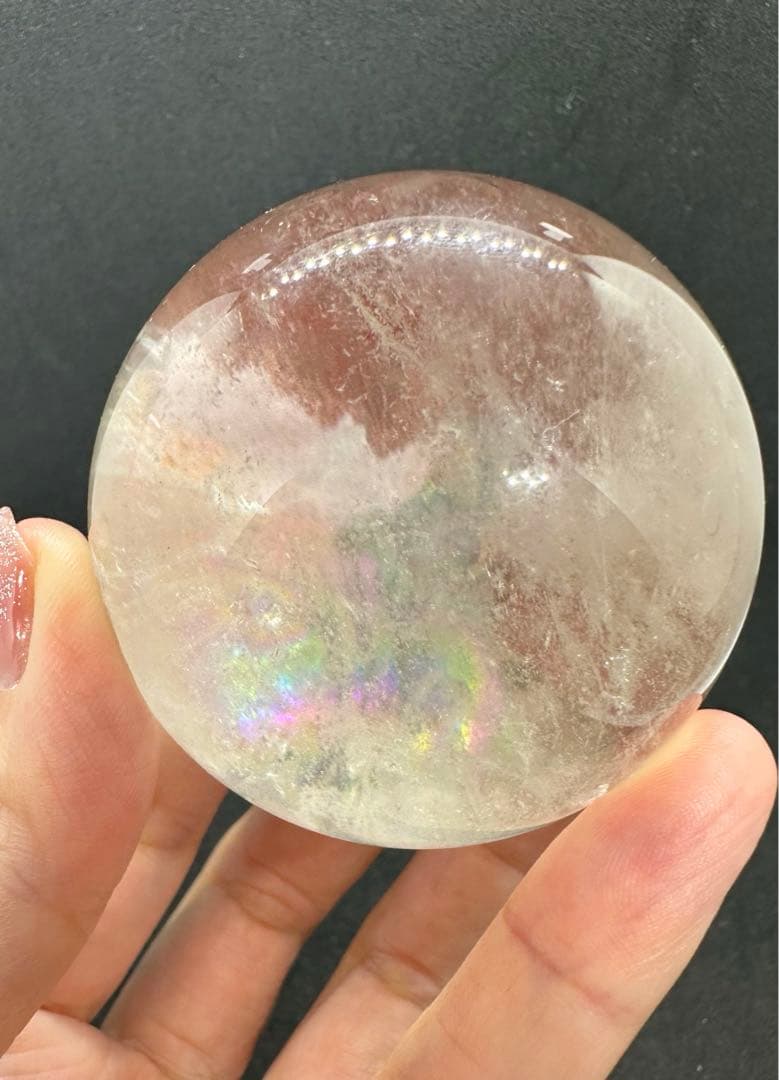 レア！！　ストロベリークォーツ共生　ガーデン　スフィア