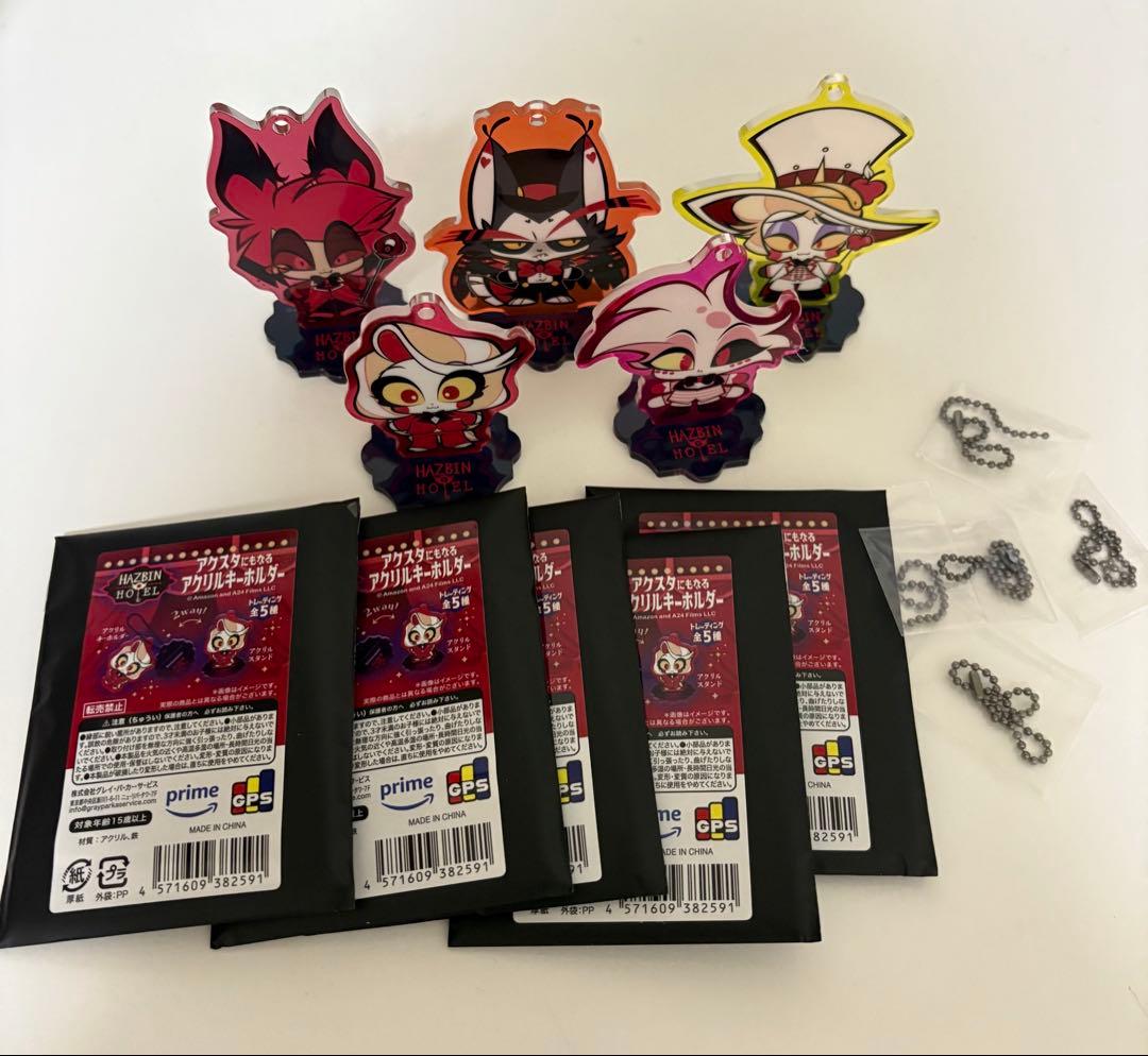 ハズビンホテル/アクスタにもなるアクリルキーホルダー コンプセット