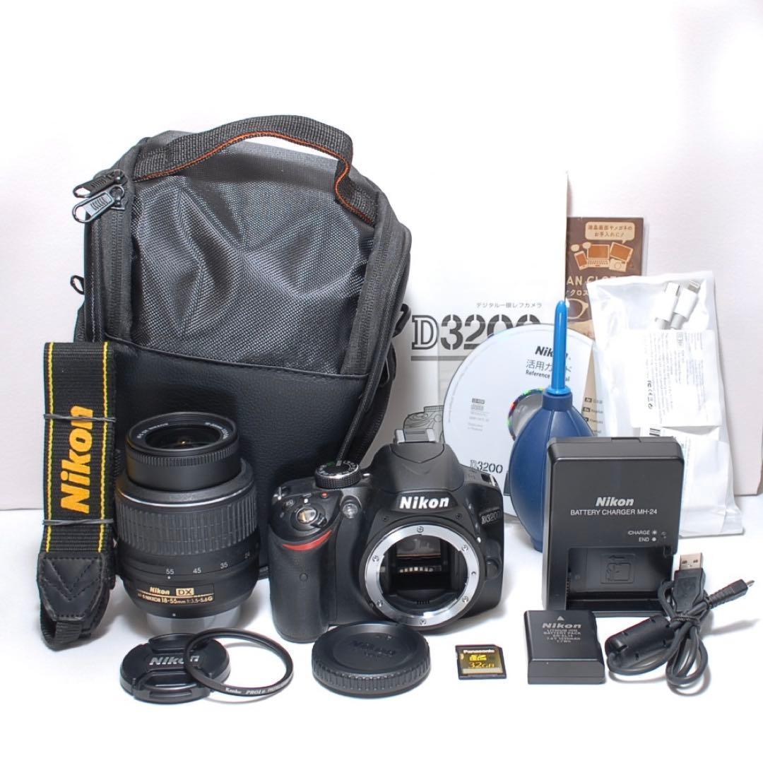 新品級✨Nikon D3200✨シングルレンズ✨初心者向け✨少シャッター