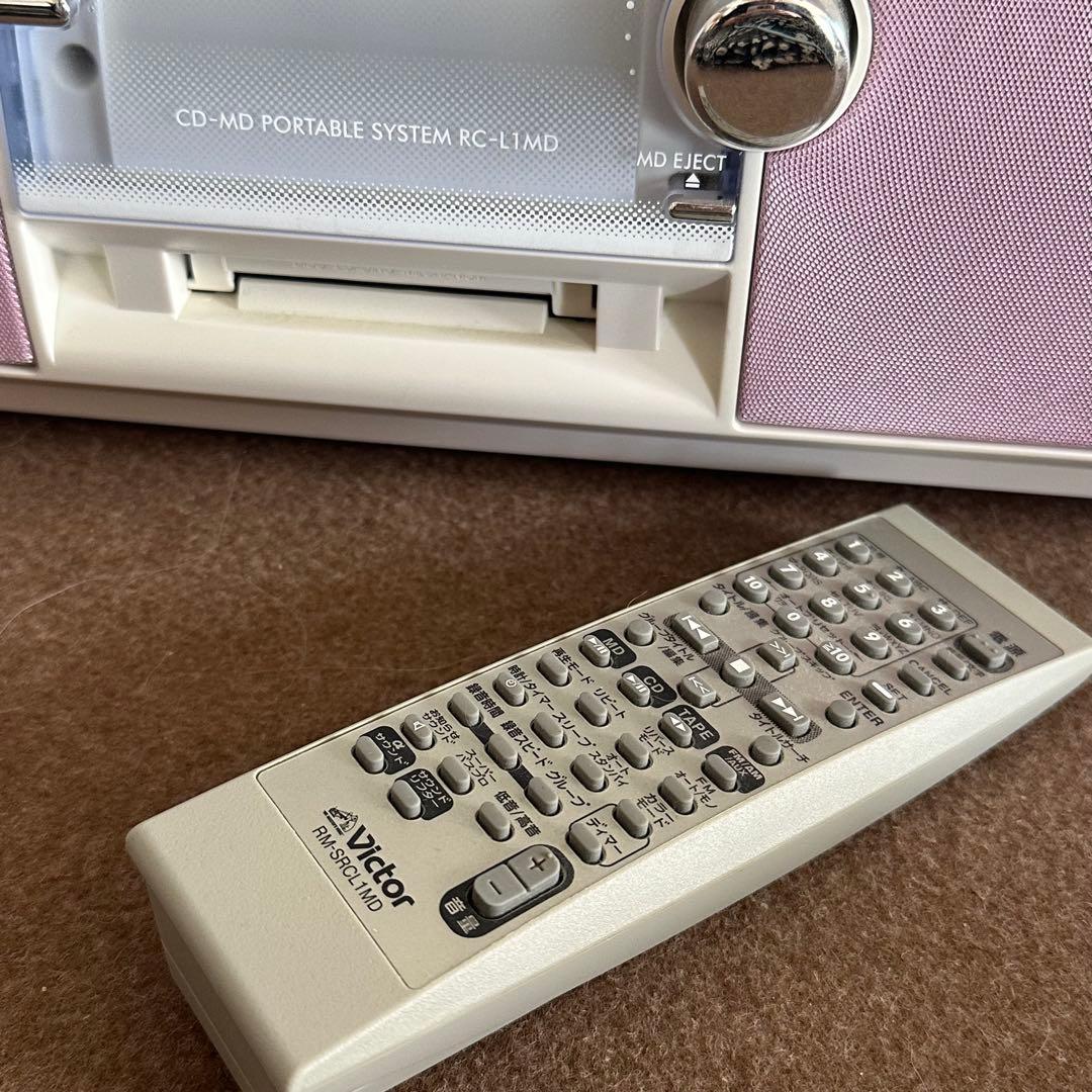 【本体美品】CD-MDポータブルシステム ピンク RC-L1MD-P