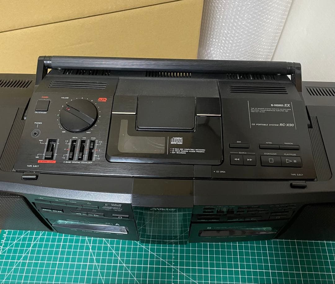 日本ビクター株式会社　RC-X90　CD　カセット　チューナー　ラジカセ　リモ付