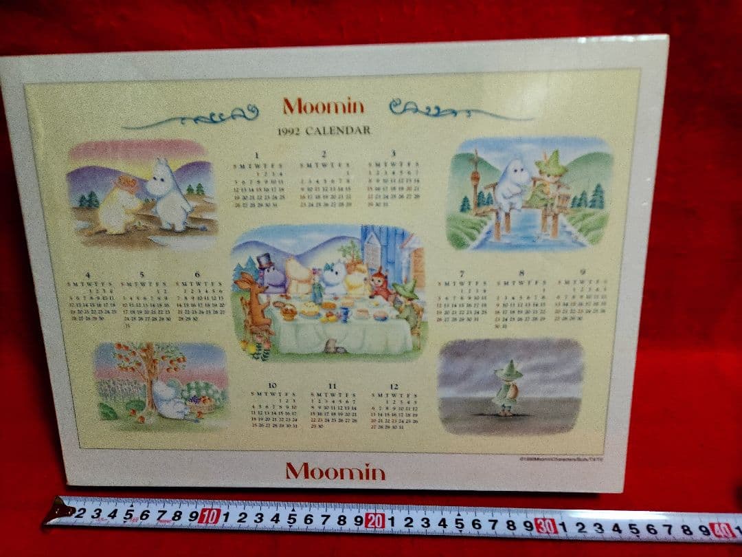 ムーミン　カレンダー　ジグソーパズル　１９９２年　MOOMIN　レトロ