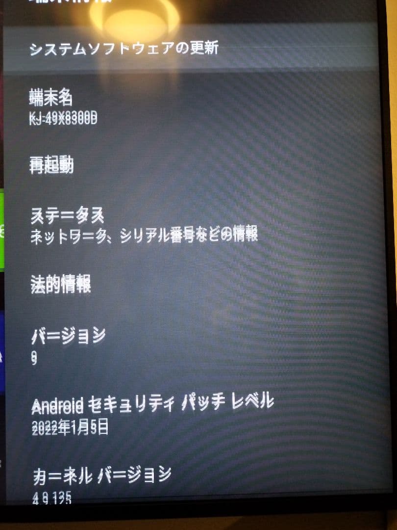 SONY　ブラビア　50インチテレビ　4K　ジャンク