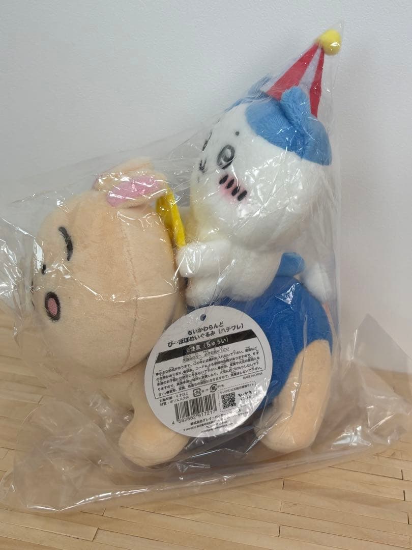 ☆ぴーぽぽぬいぐるみ　ハチワレ☆