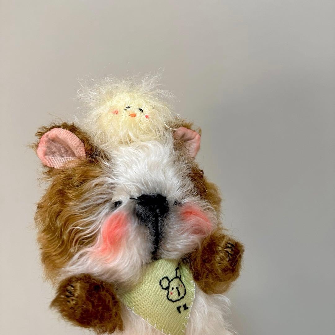 ぽっちゃりネズミさん ぬいぐるみ 海外作家様 ハンドメイド アーティストベア 鼠