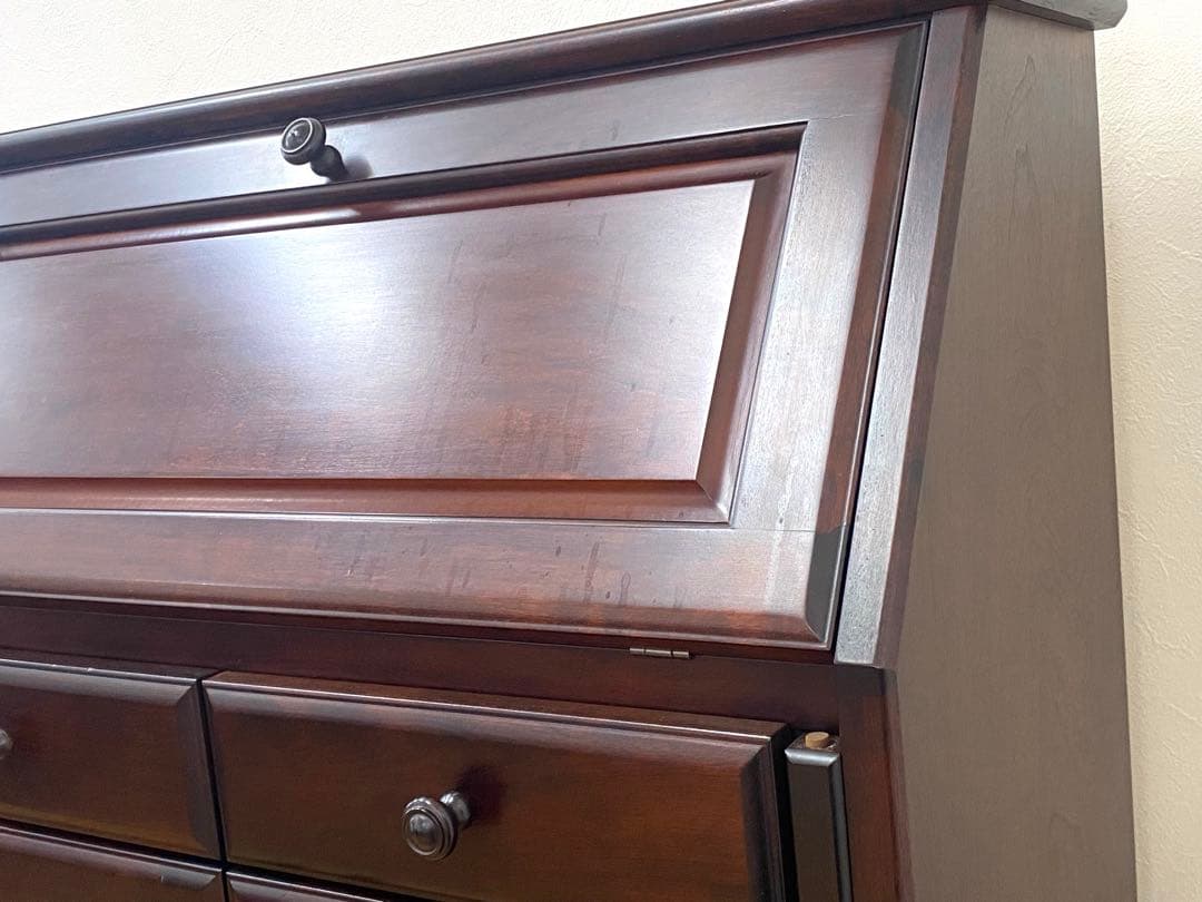 蝦夷民芸 えぞ ライティングデスク ビューロ 学習机 収納 机 デスク