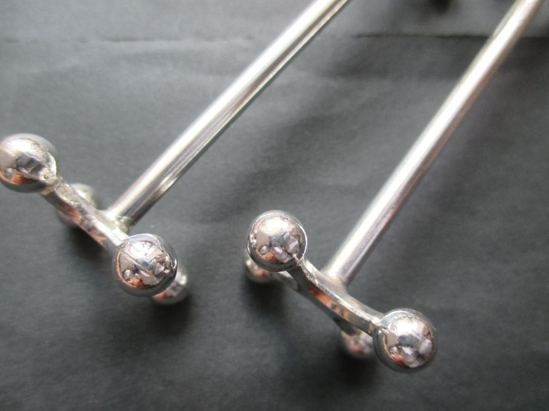 レア美品☆仏蘭西高級銀器クリストフル　カトラリーレスト２個セット　ブール