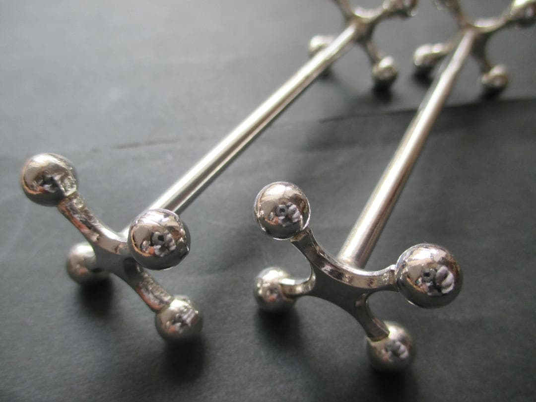 レア美品☆仏蘭西高級銀器クリストフル　カトラリーレスト２個セット　ブール