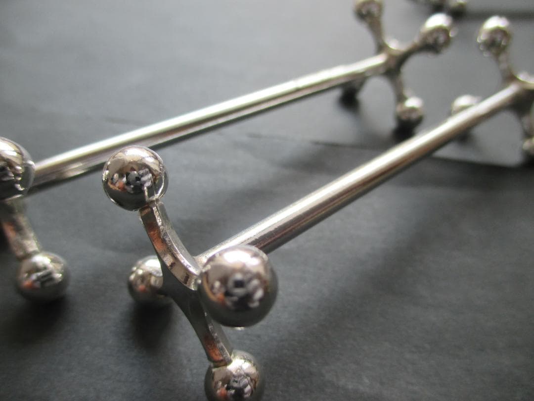 レア美品☆仏蘭西高級銀器クリストフル　カトラリーレスト２個セット　ブール