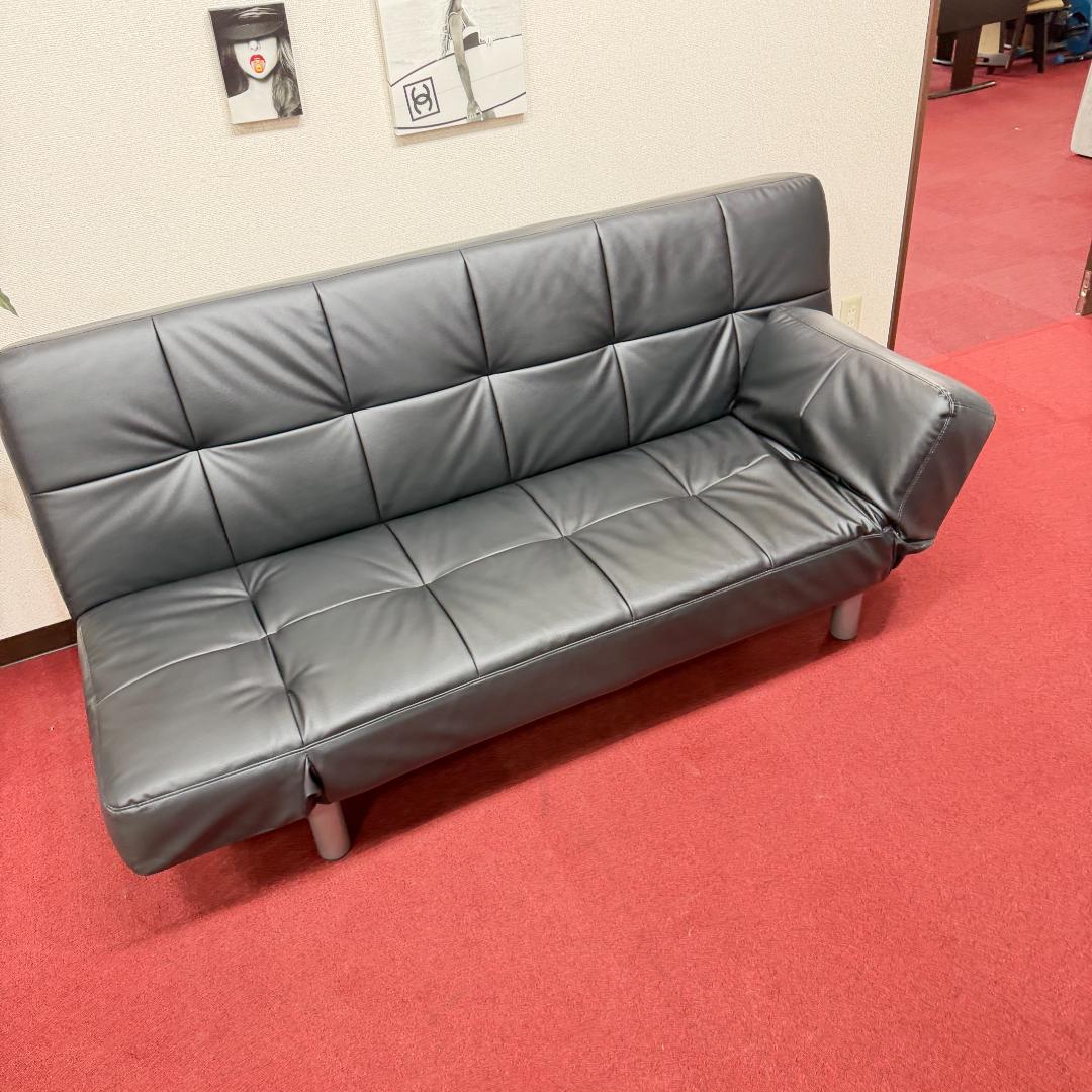 東京23区送料無料　超美品リクライニングソファーベッド　洗浄/除菌済み