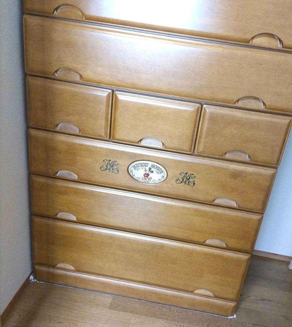 木製7段チェスト　ベビーダンス　ブラウン