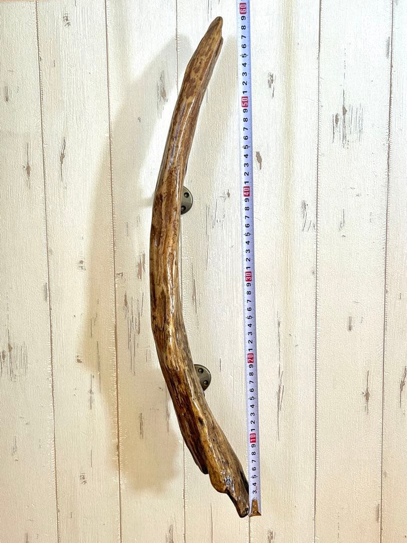 流木　ドアハンドル　ドアノブ　取手　長さ60cm 　三日月　希少