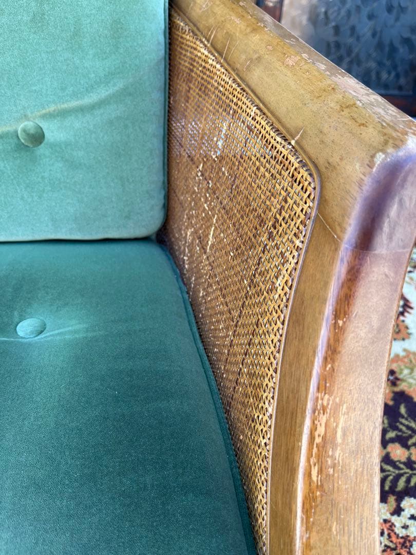 マルニ 籐 ラタン シングルソファー ② インテリア アンティーク