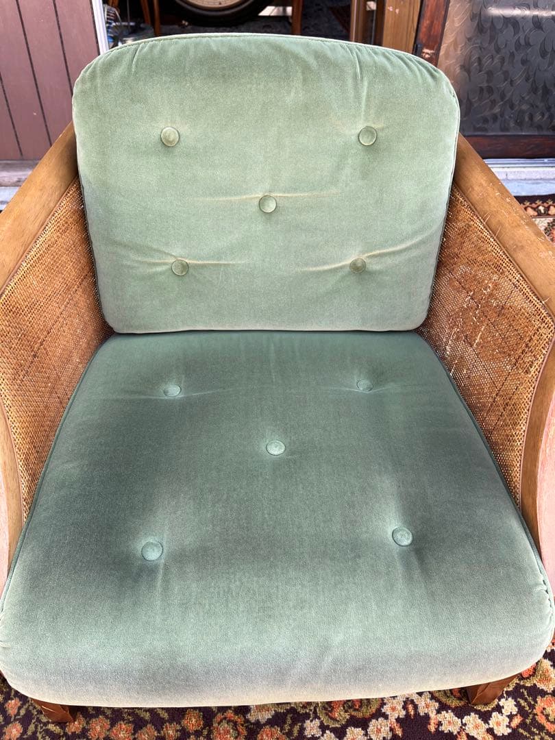 マルニ 籐 ラタン シングルソファー ② インテリア アンティーク