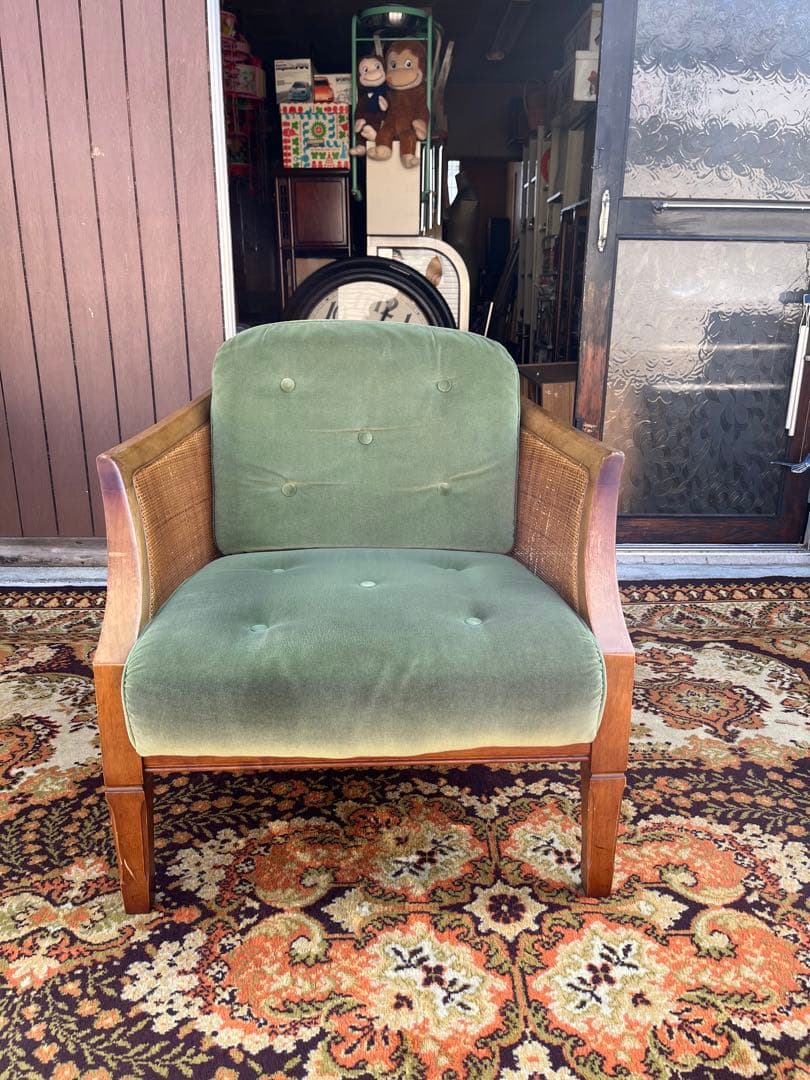 マルニ 籐 ラタン シングルソファー ② インテリア アンティーク