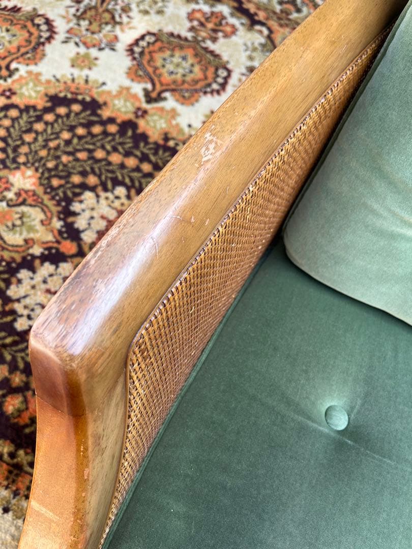 マルニ 籐 ラタン シングルソファー ② インテリア アンティーク