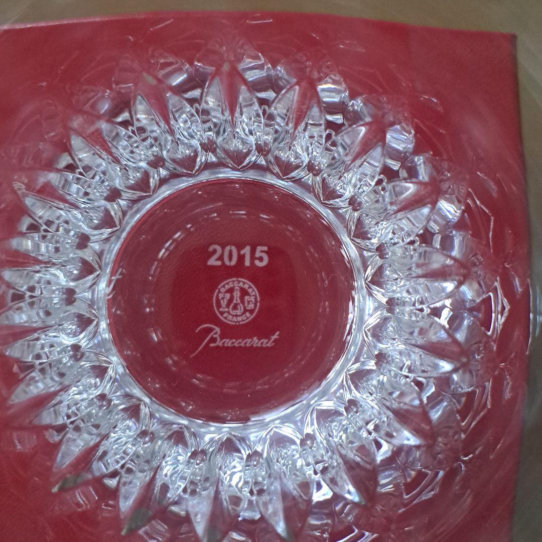 Baccarat カットクリスタルグラス 2個セット 2015年製　ROSA
