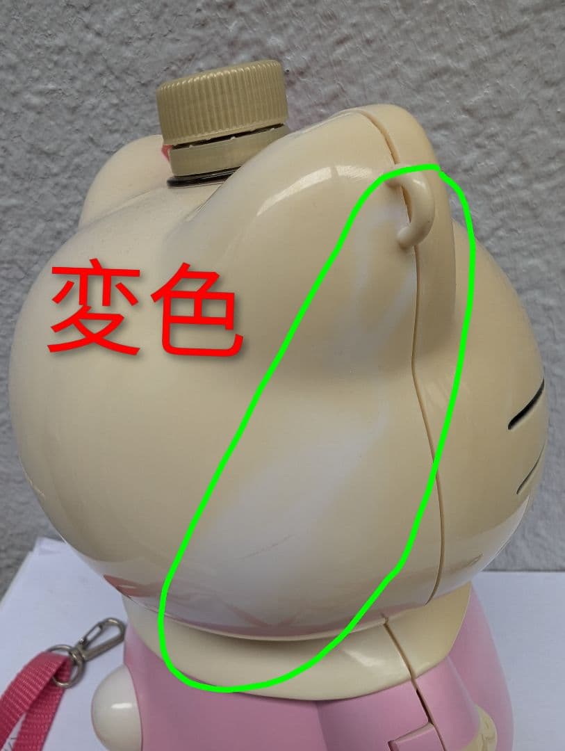 超レア【キティちゃん３Ｄフィギュア型ペットボトルホルダー2000中古品 】