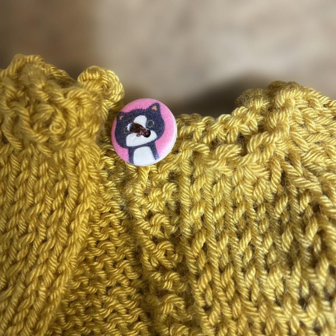 デニムのカラフルねこちゃん