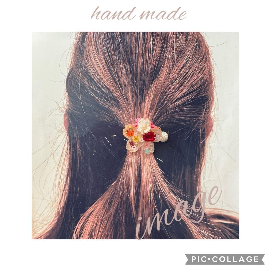 リリィ様お取り置き№4038 桜型フラワーレジンヘアゴム