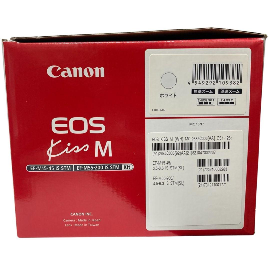 O18289 Canon EOS Kiss M ダブルレンズキット　カメラ
