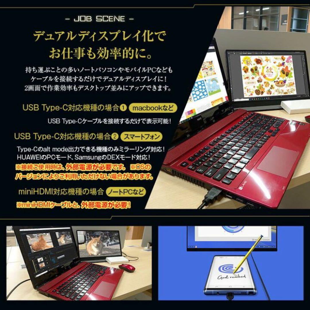 【新品未使用】15.6インチ　ポータブル　1920×1080 ゲーミングモニター
