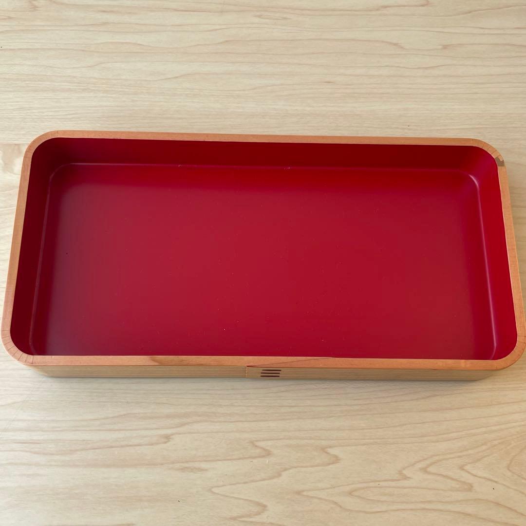 【新品未使用】曲げわっぱ 弁当箱 小物入 皿 天然木 秋田杉 伝統工芸品