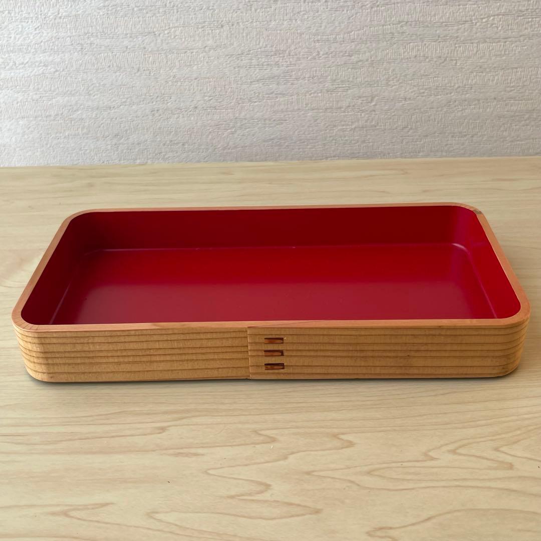 【新品未使用】曲げわっぱ 弁当箱 小物入 皿 天然木 秋田杉 伝統工芸品