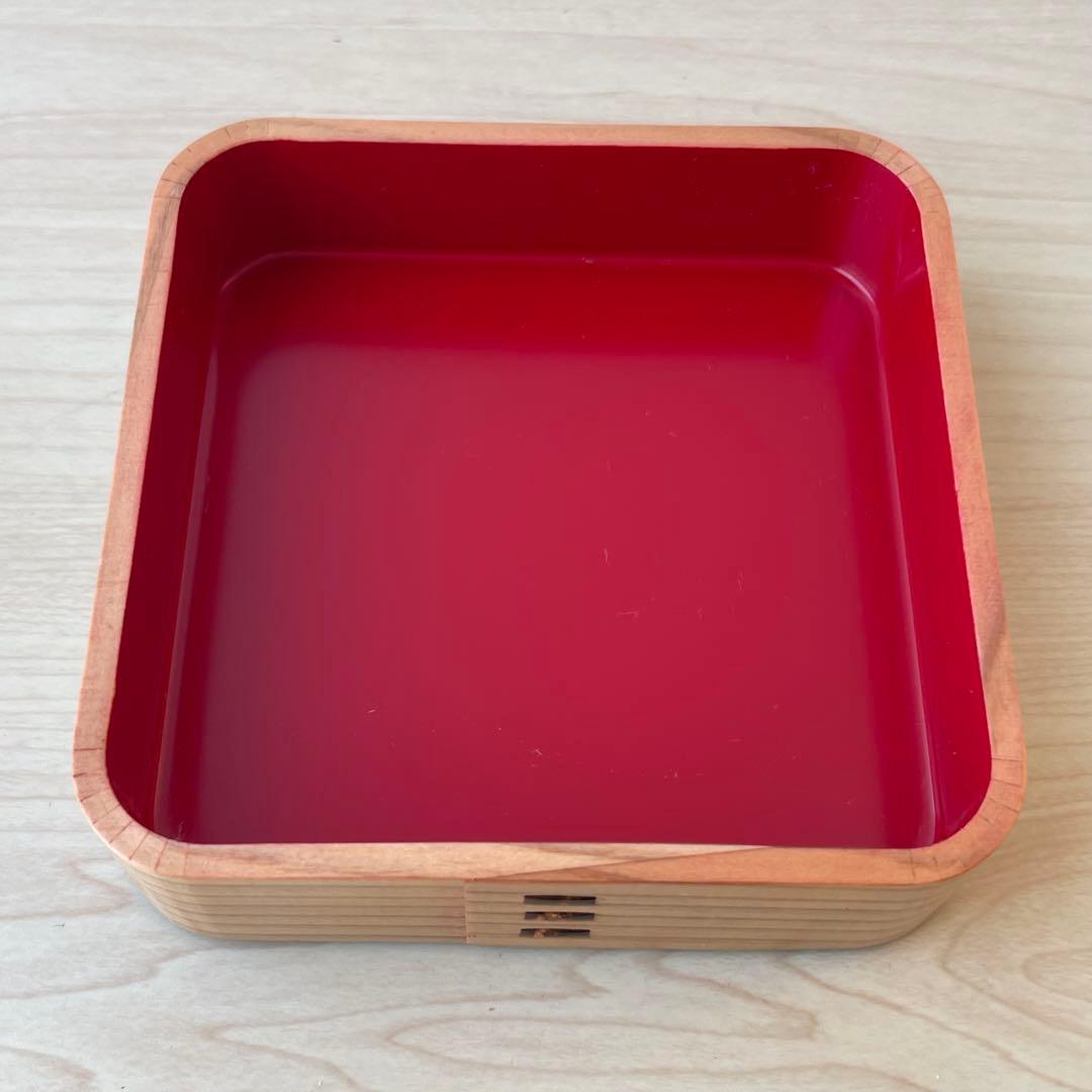 【新品未使用】曲げわっぱ 弁当箱 小物入 皿 天然木 秋田杉 伝統工芸品