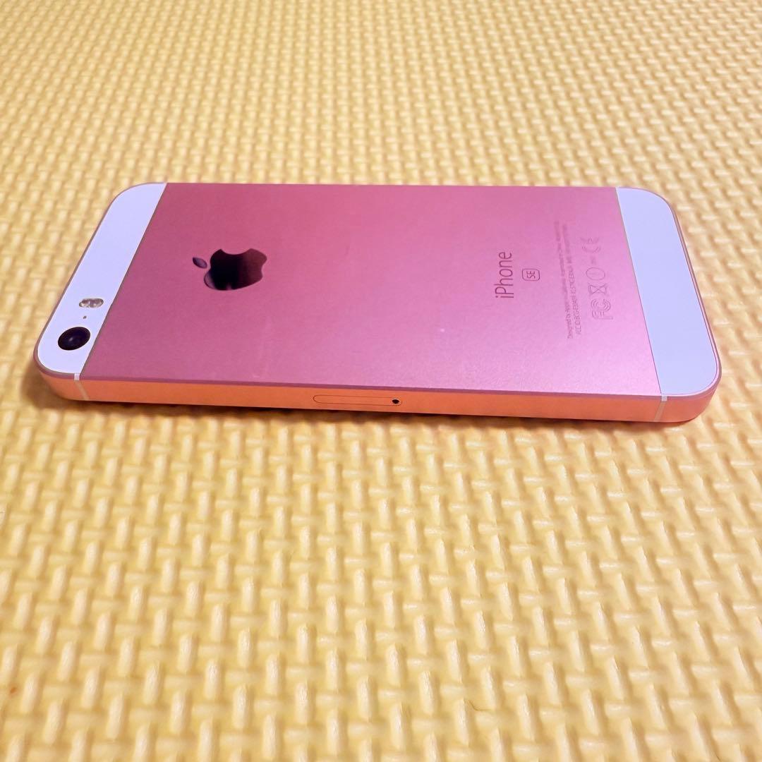 美品、iPhone SE初代 ローズゴールド SIMフリー94％初期化済み