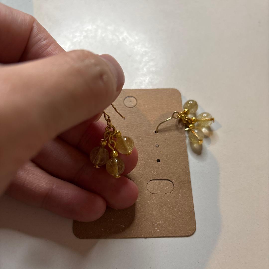 ルチルのピアスたんだよ！かわいい！