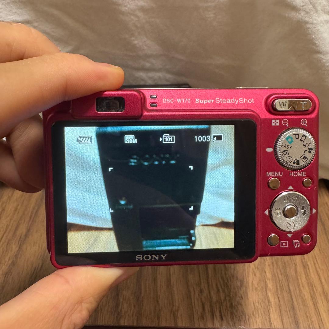 美品【動作確認済】SONY ソニー Cyber-Shot DSC-W170 赤