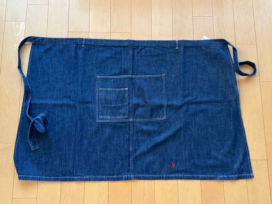 週末割　未使用 【Ralph Lauren】デニム ソムリエ エプロン 刺繍