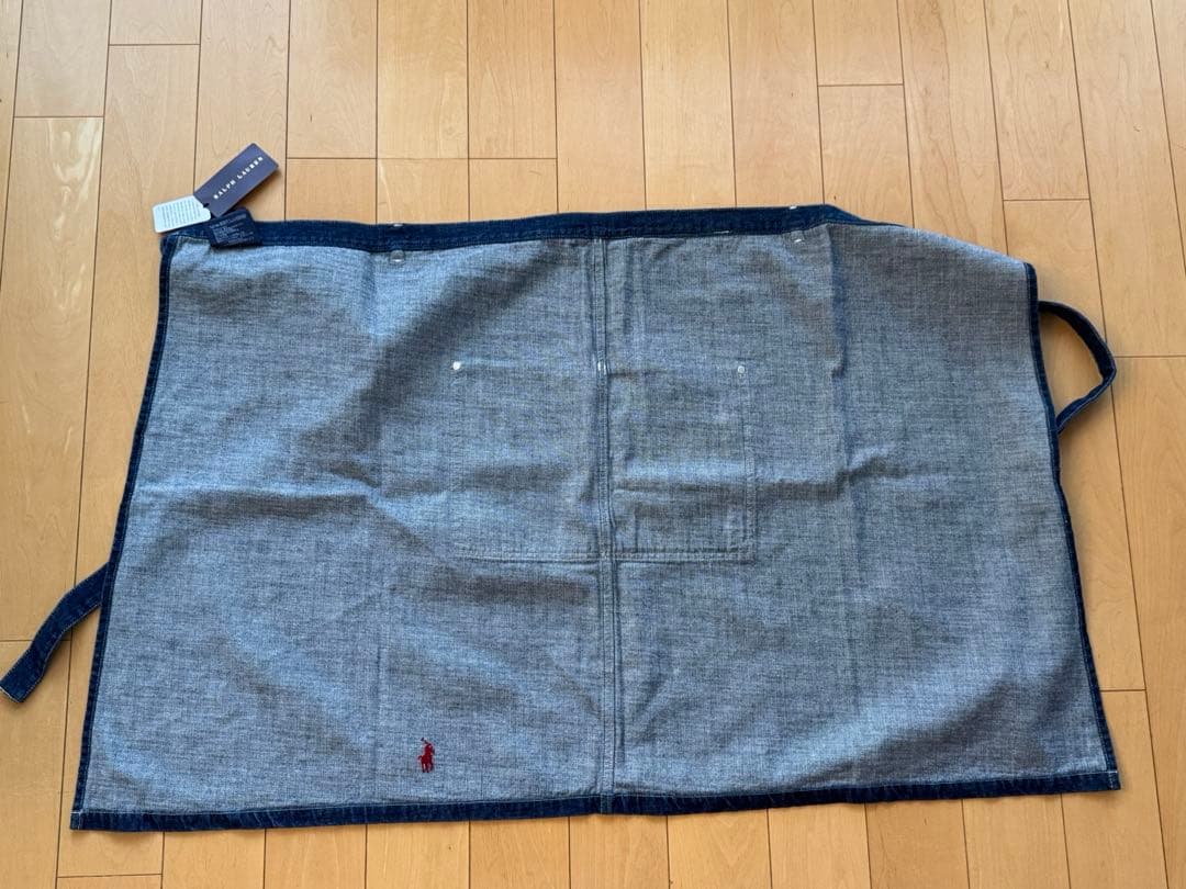 週末割　未使用 【Ralph Lauren】デニム ソムリエ エプロン 刺繍