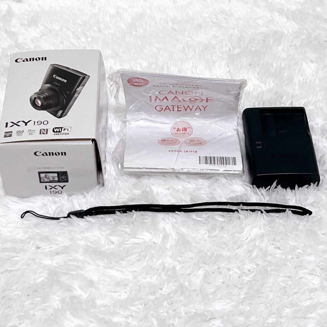 【極美品】 Canon IXY 190 Wi-Fi レッド 付属品 コンデジ