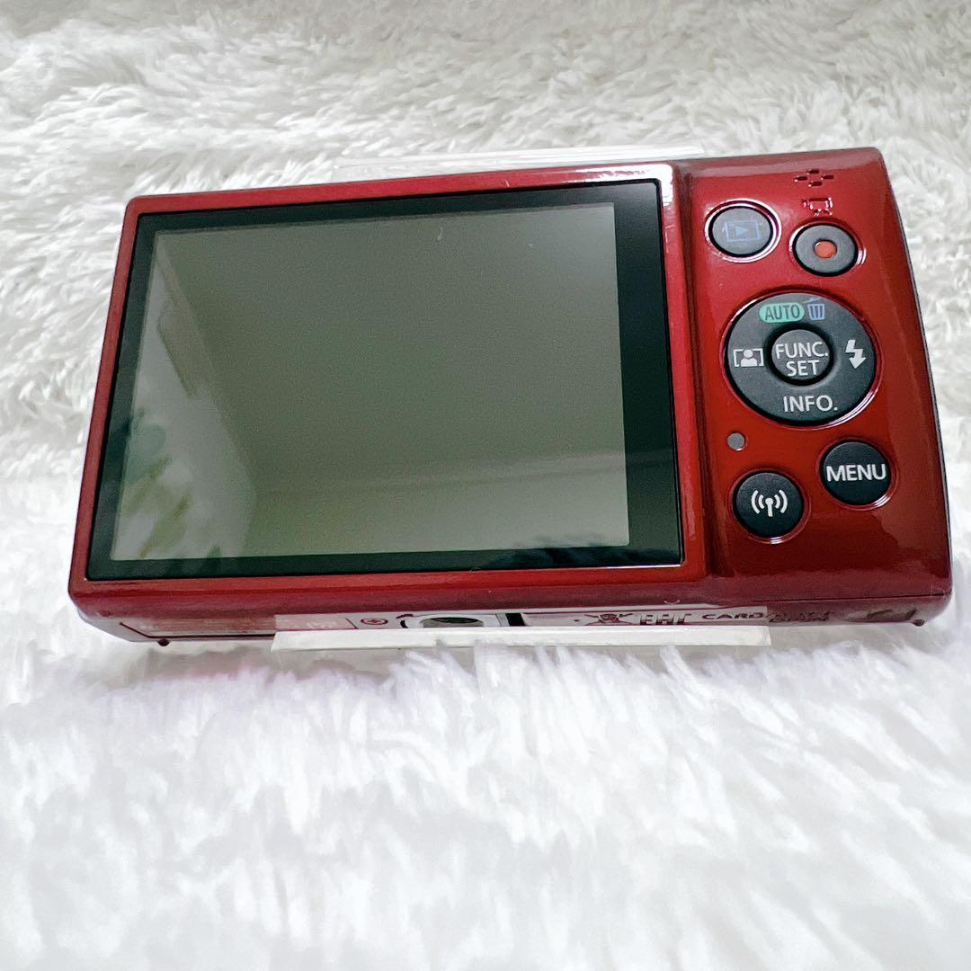 【極美品】 Canon IXY 190 Wi-Fi レッド 付属品 コンデジ