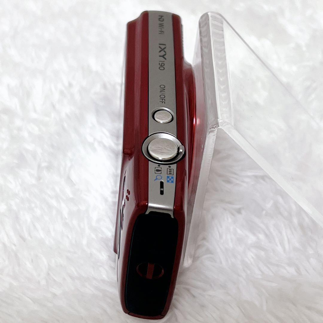 【極美品】 Canon IXY 190 Wi-Fi レッド 付属品 コンデジ