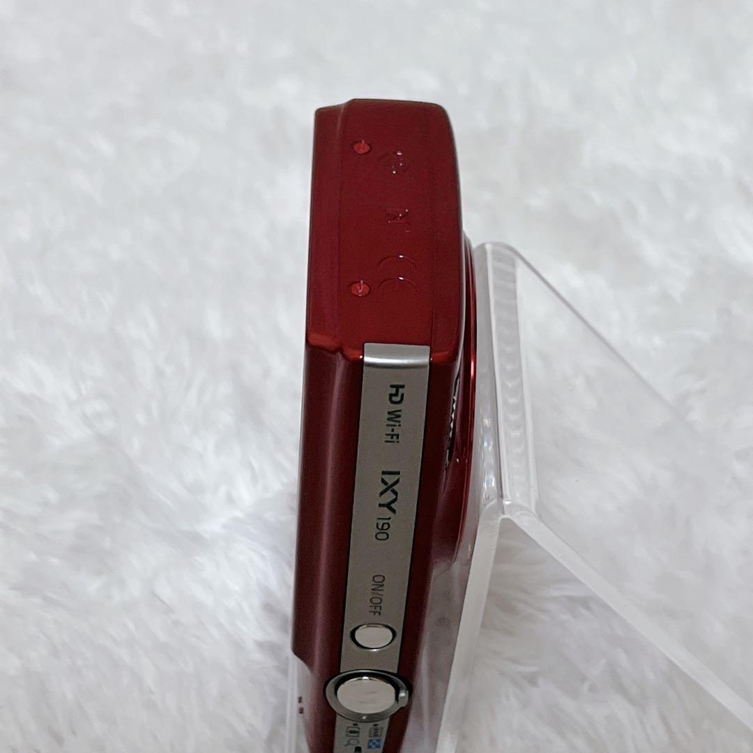 【極美品】 Canon IXY 190 Wi-Fi レッド 付属品 コンデジ