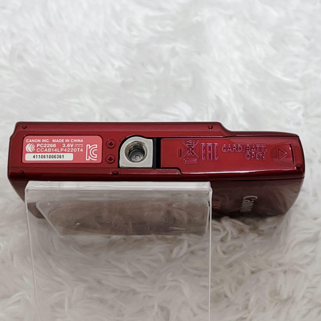 【極美品】 Canon IXY 190 Wi-Fi レッド 付属品 コンデジ