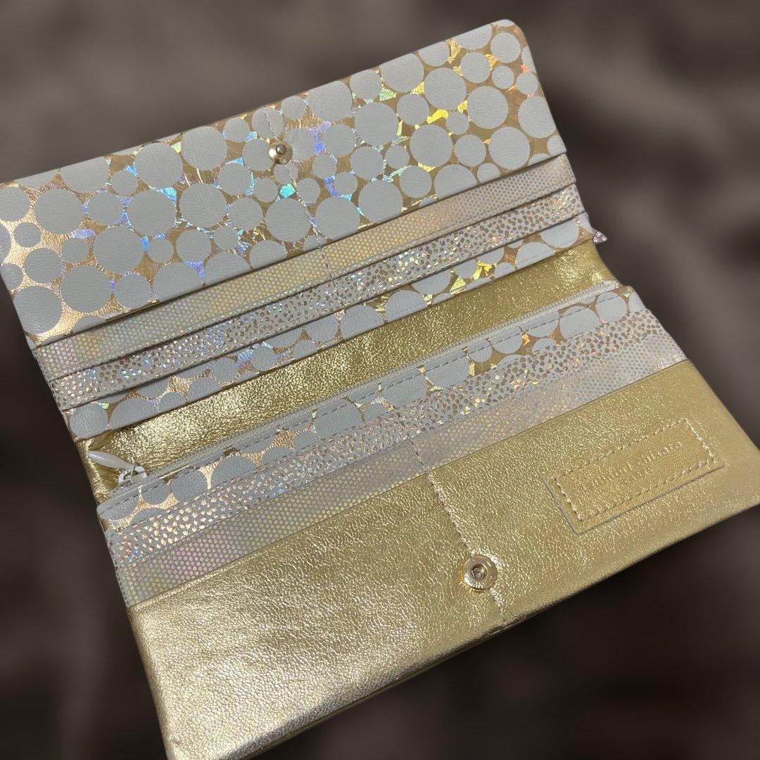 長財布 2つ折り 金 ツモリチサト マルチドット