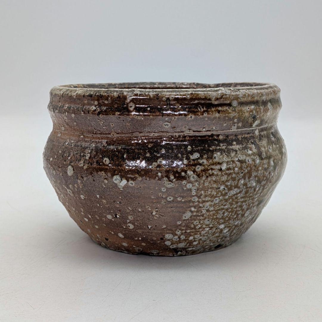 上田直方 信楽焼 建水 共箱 茶こぼし 抹茶道具 茶器 容器 食器 香炉 香爐