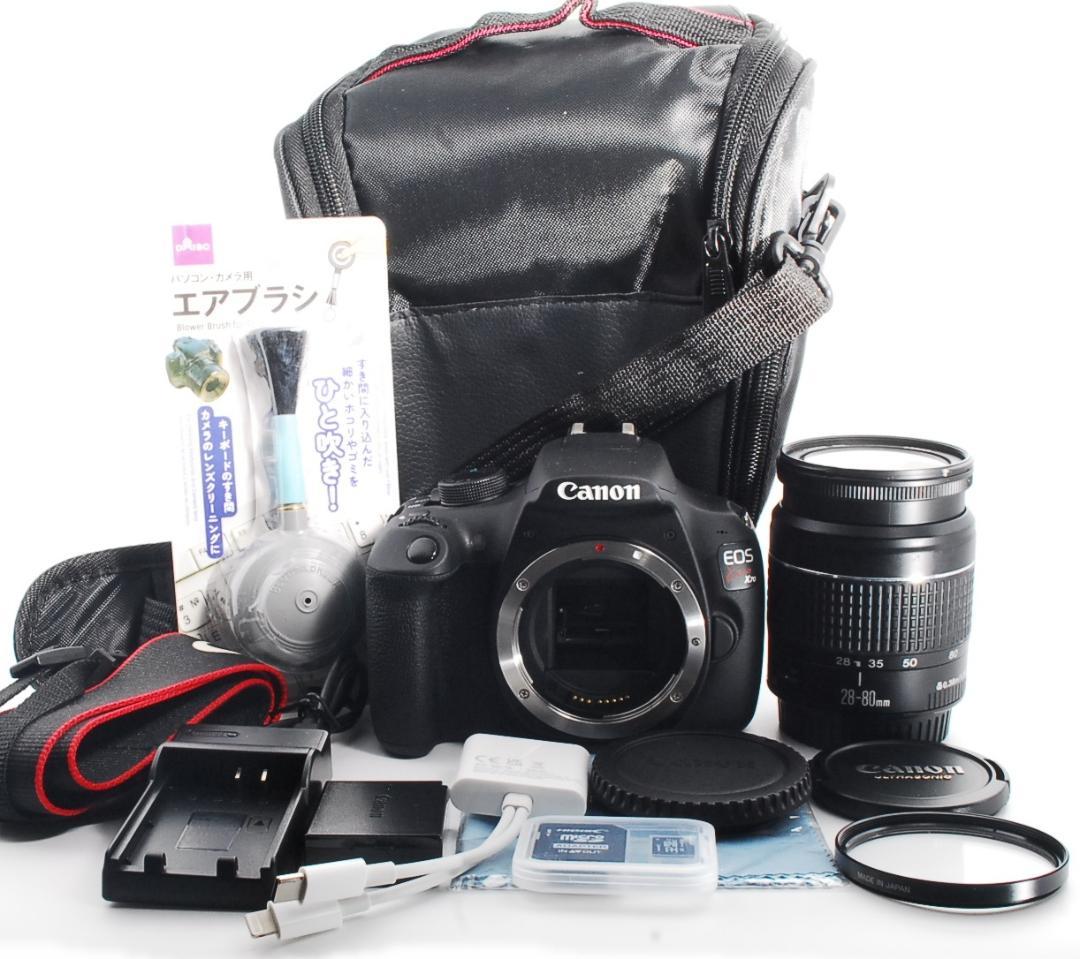 美品✨Canon kiss X70✨中望遠まで網羅 一眼レフカメラ　スマホ転送