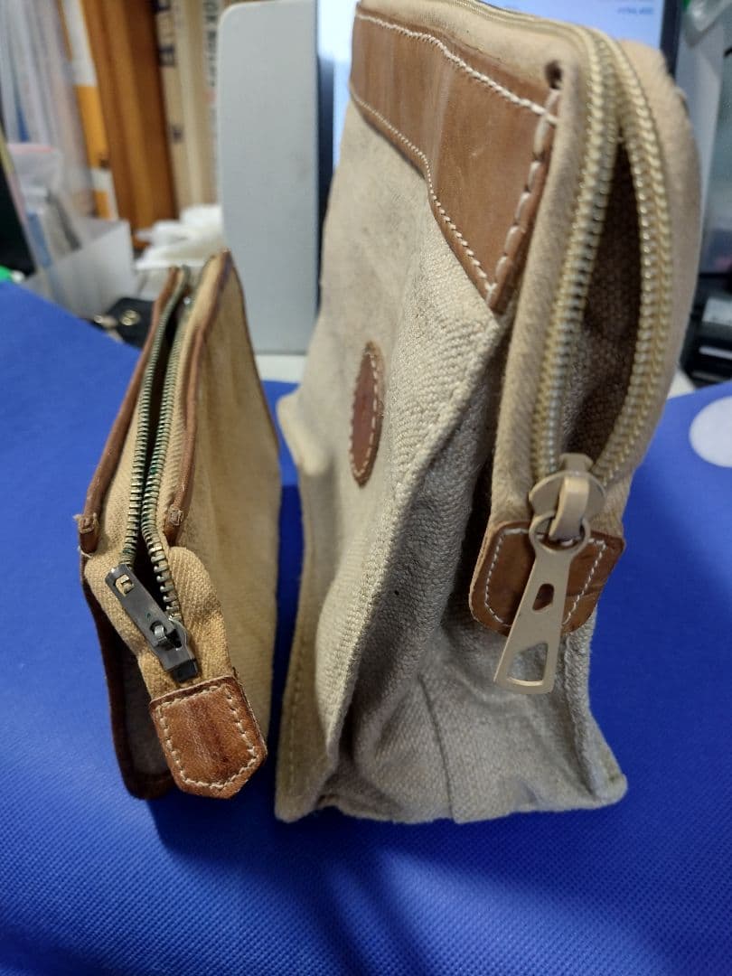 ドイツ製 BREE ブリー ポーチ 大小２個 縦長、底広