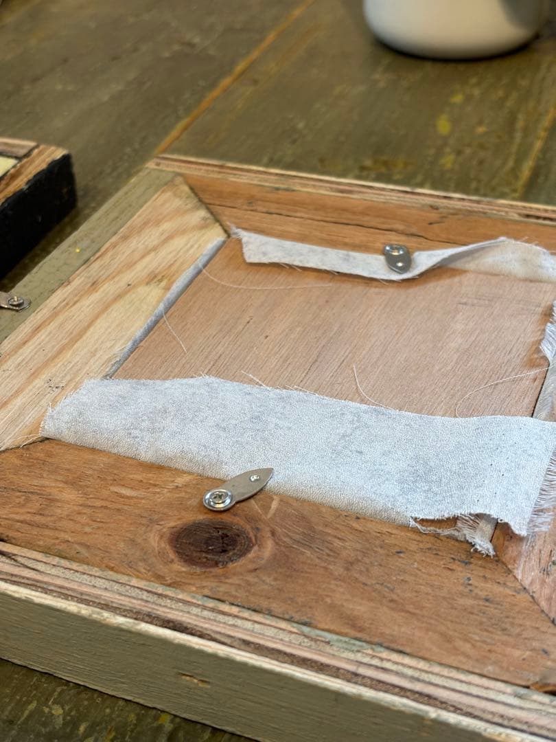 【1点物】アップサイクル ウッドフレーム 7点SET / アンティーク・古材風