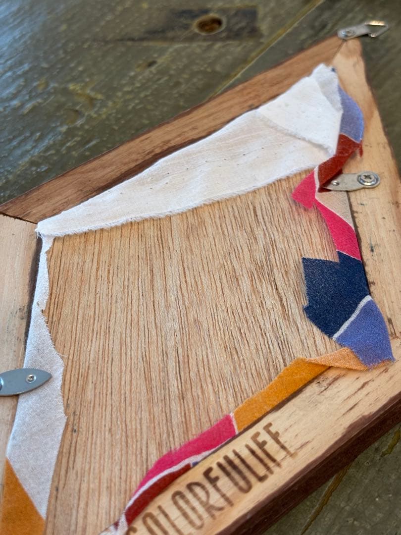 【1点物】アップサイクル ウッドフレーム 7点SET / アンティーク・古材風