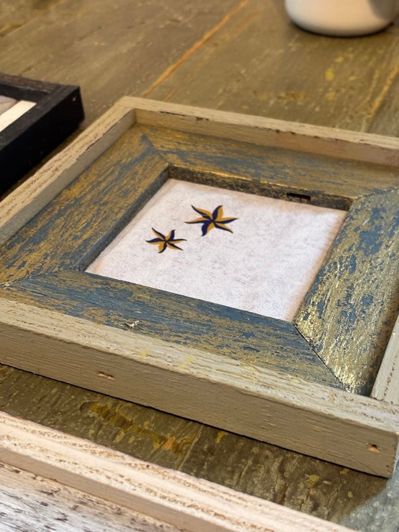 【1点物】アップサイクル ウッドフレーム 7点SET / アンティーク・古材風